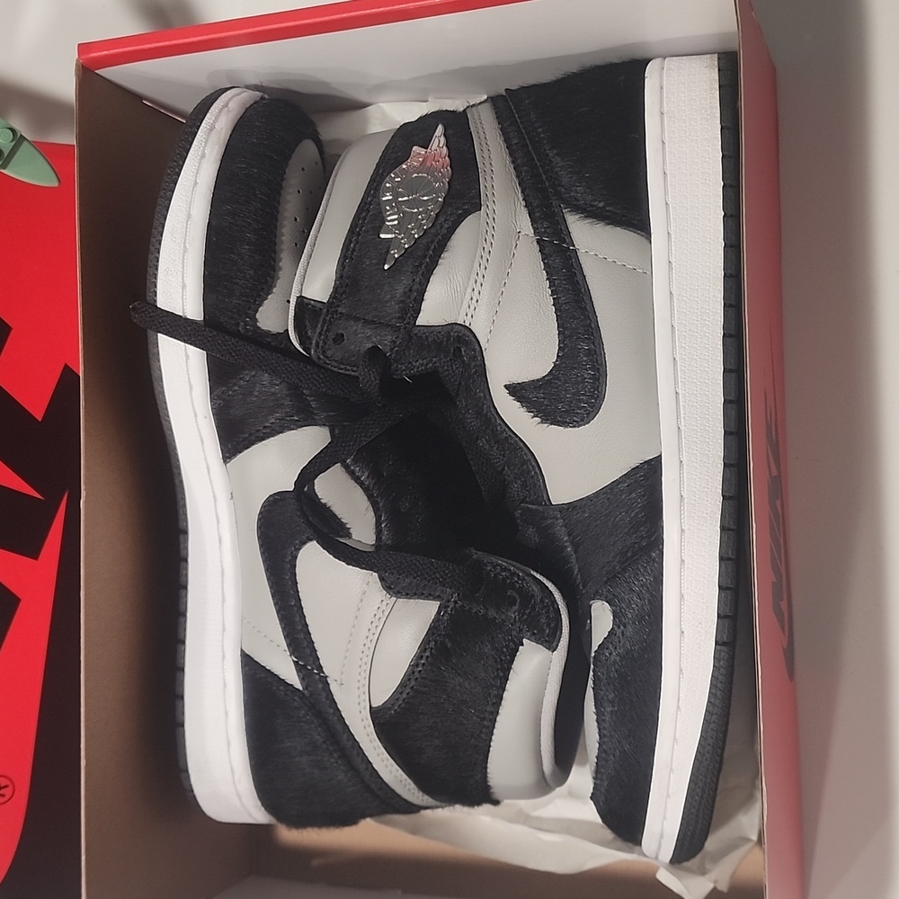 Jordan 1 High Black & Grey Ponyhair